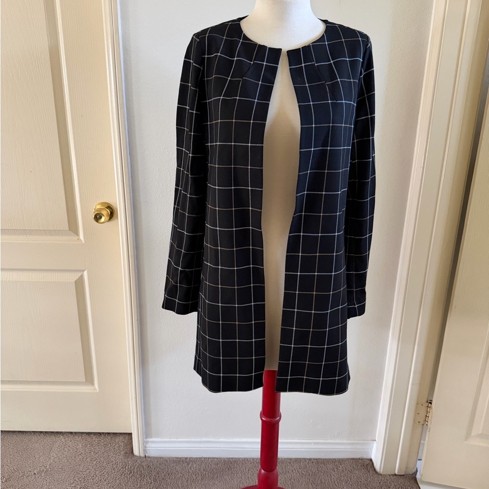 Amanda & Chelsea Black Grid Blazer